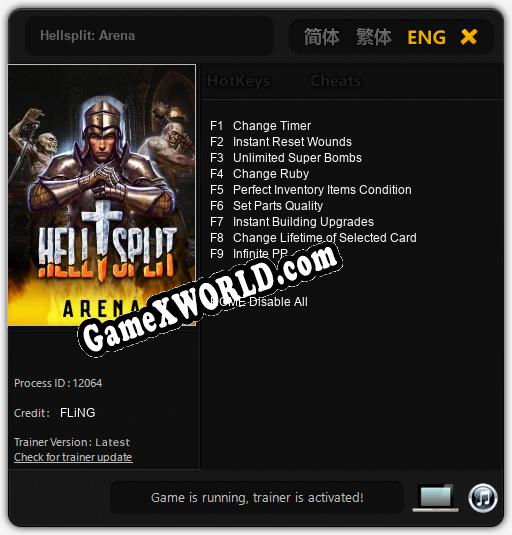 Hellsplit: Arena: ТРЕЙНЕР И ЧИТЫ (V1.0.95)