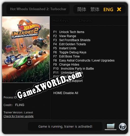 Hot Wheels Unleashed 2: Turbocharged: Трейнер +13 [v1.6]