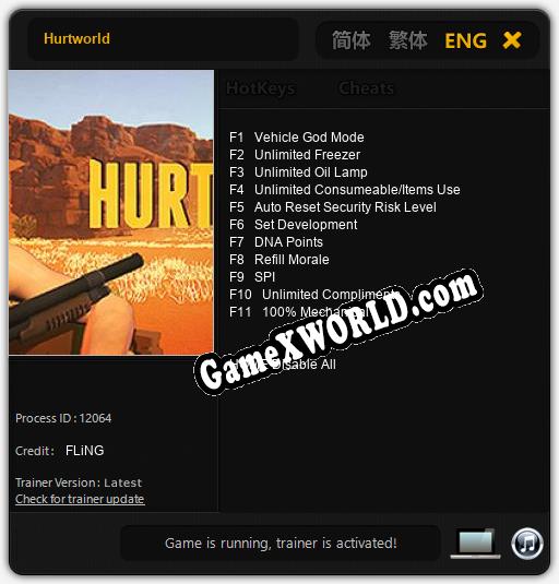 Hurtworld: Трейнер +11 [v1.7]