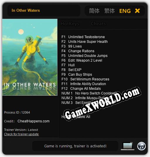 In Other Waters: Трейнер +15 [v1.6]