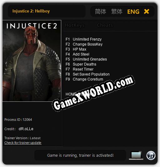 Injustice 2: Hellboy: Читы, Трейнер +9 [dR.oLLe]