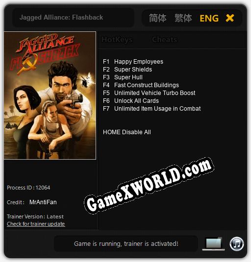 Jagged Alliance: Flashback: Трейнер +7 [v1.6]