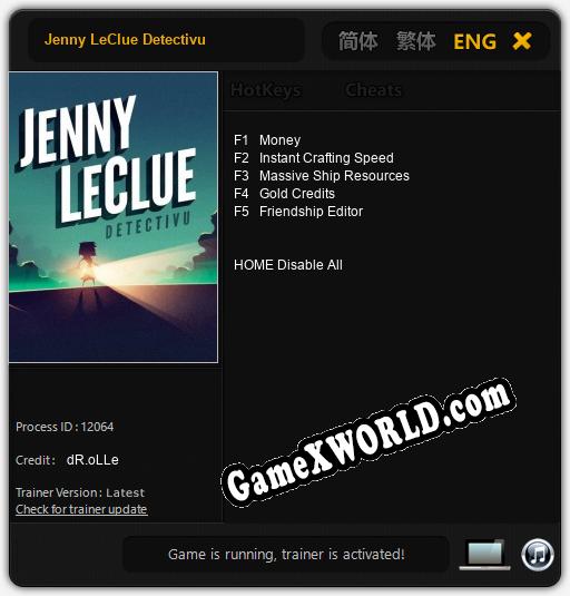Jenny LeClue Detectivu: Читы, Трейнер +5 [dR.oLLe]