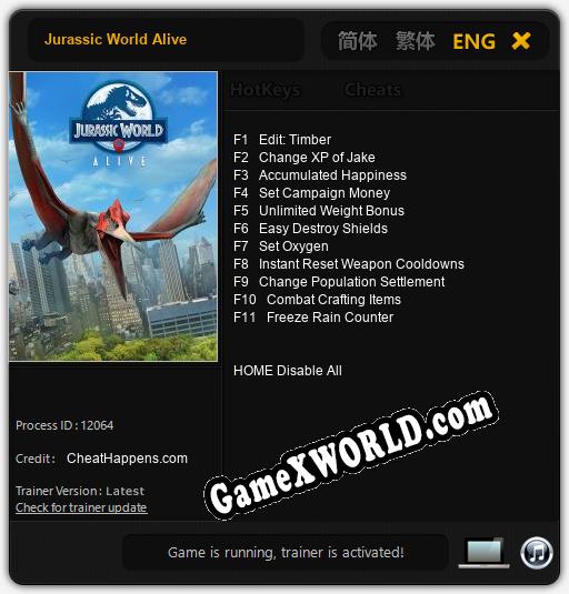 Jurassic World Alive: ТРЕЙНЕР И ЧИТЫ (V1.0.46)