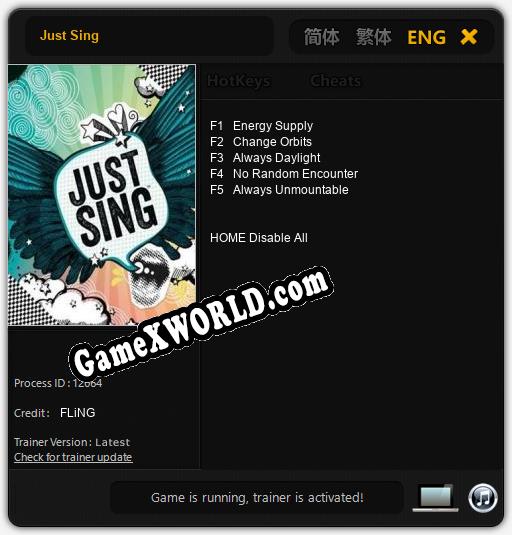 Just Sing: ТРЕЙНЕР И ЧИТЫ (V1.0.56)