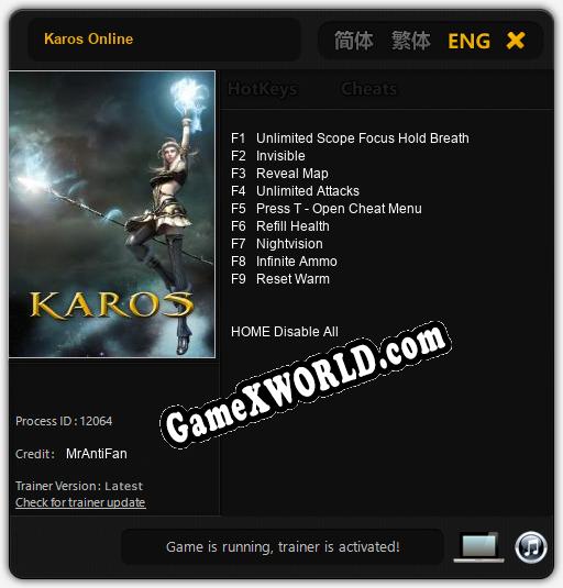 Karos Online: ТРЕЙНЕР И ЧИТЫ (V1.0.47)