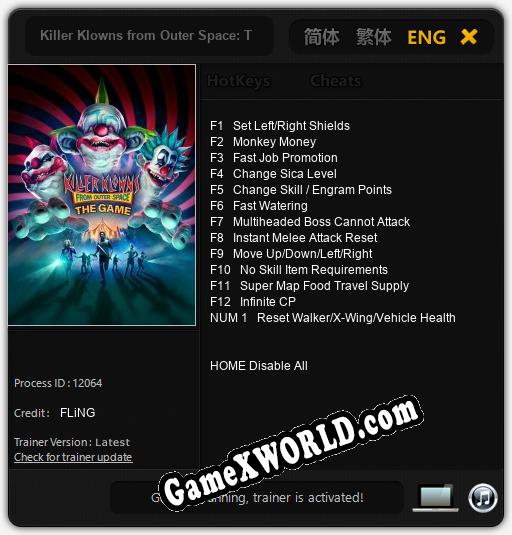 Killer Klowns from Outer Space: The Game: Трейнер +13 [v1.4]