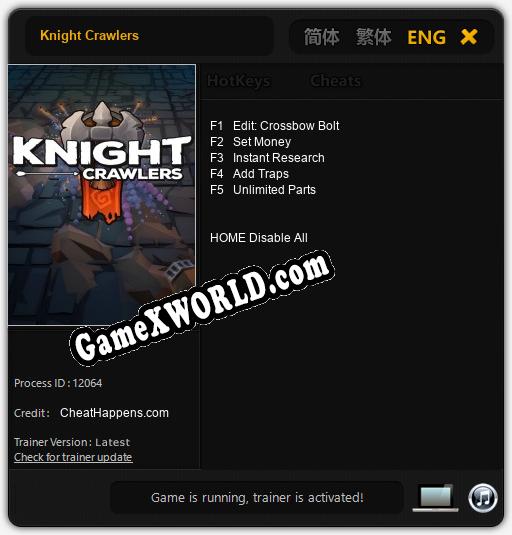 Knight Crawlers: Читы, Трейнер +5 [CheatHappens.com]