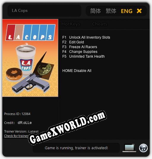 Трейнер для LA Cops [v1.0.6]