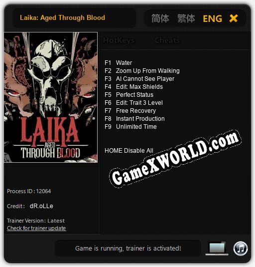 Laika: Aged Through Blood: Трейнер +9 [v1.7]