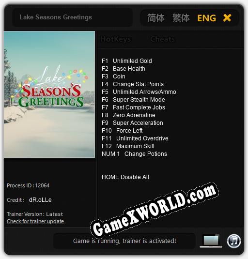 Трейнер для Lake Seasons Greetings [v1.0.7]