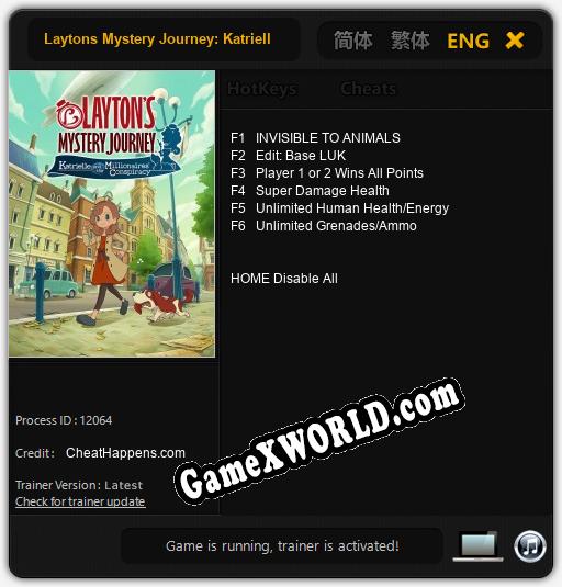 Laytons Mystery Journey: Katrielle and the Millionaires Conspiracy: Трейнер +6 [v1.7]