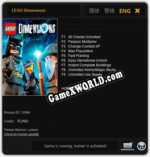 LEGO Dimensions: ТРЕЙНЕР И ЧИТЫ (V1.0.21)
