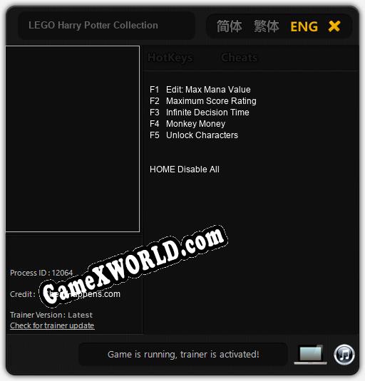 LEGO Harry Potter Collection: Читы, Трейнер +5 [CheatHappens.com]