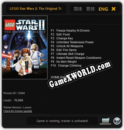 LEGO Star Wars 2: The Original Trilogy: Читы, Трейнер +10 [FLiNG]