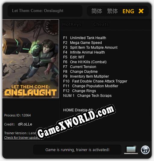 Let Them Come: Onslaught: Трейнер +13 [v1.9]