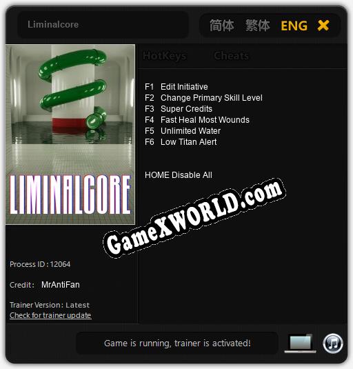 Liminalcore: Читы, Трейнер +6 [MrAntiFan]