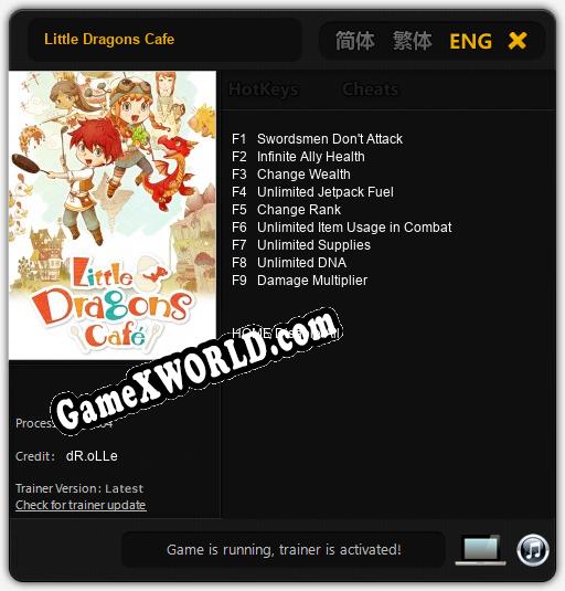 Little Dragons Cafe: ТРЕЙНЕР И ЧИТЫ (V1.0.68)