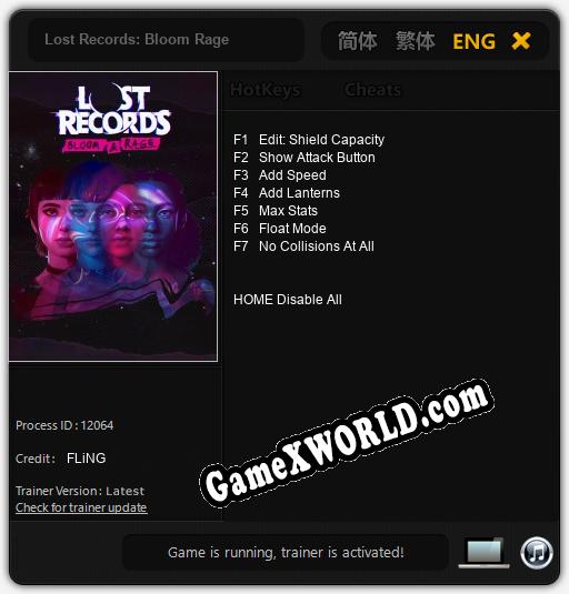 Трейнер для Lost Records: Bloom Rage [v1.0.7]