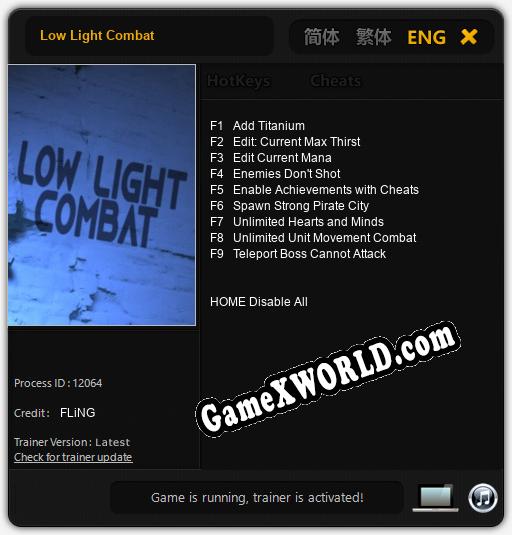 Low Light Combat: Трейнер +9 [v1.8]