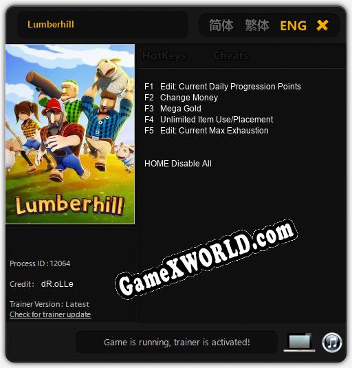 Lumberhill: Трейнер +5 [v1.7]