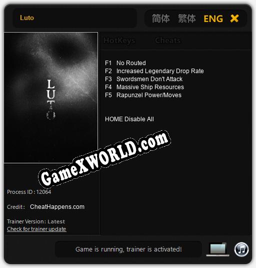 Трейнер для Luto [v1.0.3]