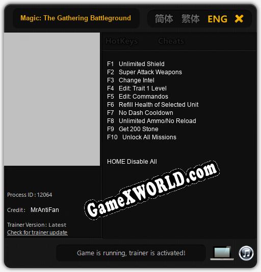 Трейнер для Magic: The Gathering Battlegrounds [v1.0.9]