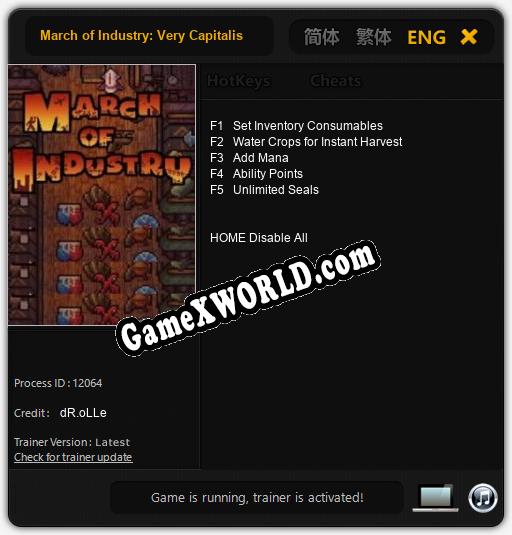 March of Industry: Very Capitalist Factory Simulator Entertainments: Трейнер +5 [v1.8]
