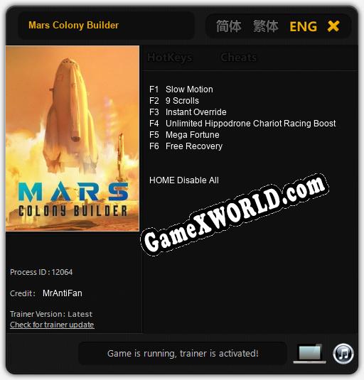 Mars Colony Builder: Читы, Трейнер +6 [MrAntiFan]