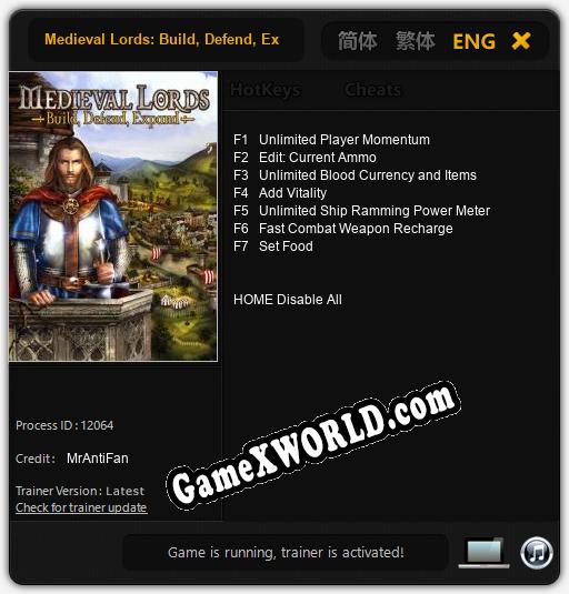 Трейнер для Medieval Lords: Build, Defend, Expand [v1.0.6]