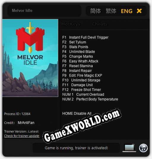 Melvor Idle: Трейнер +14 [v1.5]