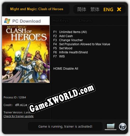 Might and Magic: Clash of Heroes: Читы, Трейнер +7 [dR.oLLe]