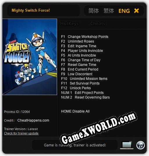 Mighty Switch Force!: ТРЕЙНЕР И ЧИТЫ (V1.0.23)