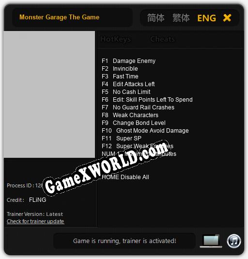 Monster Garage The Game: Читы, Трейнер +13 [FLiNG]