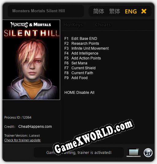 Monsters Mortals Silent Hill: Читы, Трейнер +9 [CheatHappens.com]
