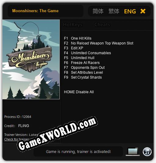 Moonshiners: The Game: ТРЕЙНЕР И ЧИТЫ (V1.0.75)