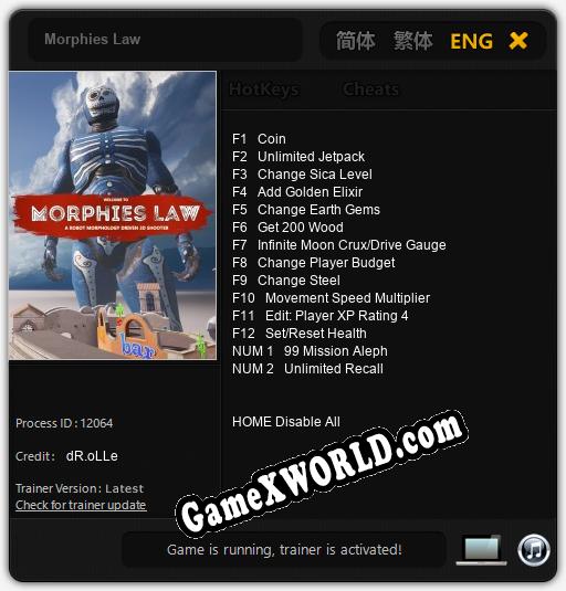 Morphies Law: Читы, Трейнер +14 [dR.oLLe]