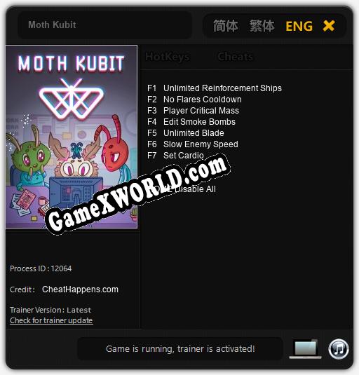 Moth Kubit: Трейнер +7 [v1.2]