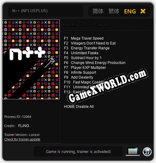 N++ (NPLUSPLUS): Читы, Трейнер +12 [FLiNG]