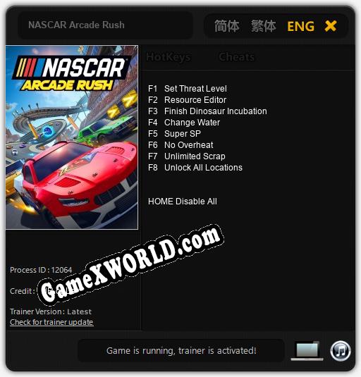 NASCAR Arcade Rush: Читы, Трейнер +8 [dR.oLLe]