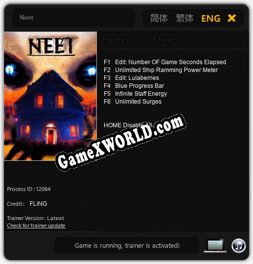 Трейнер для Neet [v1.0.3]