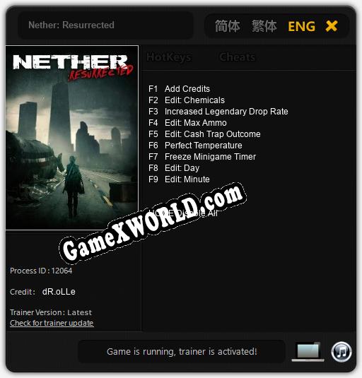 Nether: Resurrected: Трейнер +9 [v1.1]
