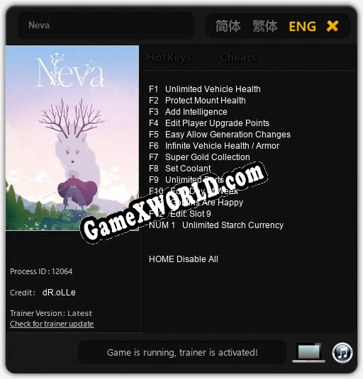 Neva: Трейнер +13 [v1.4]