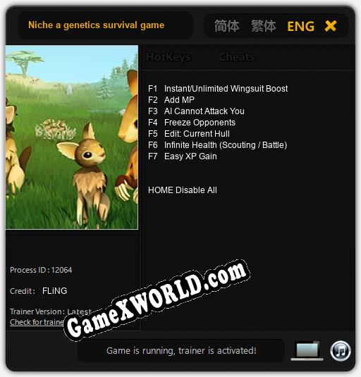 Niche a genetics survival game: Трейнер +7 [v1.5]