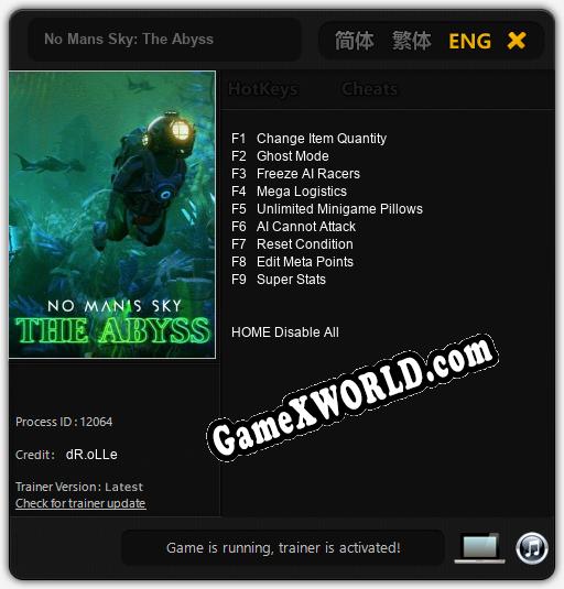 No Mans Sky: The Abyss: Читы, Трейнер +9 [dR.oLLe]