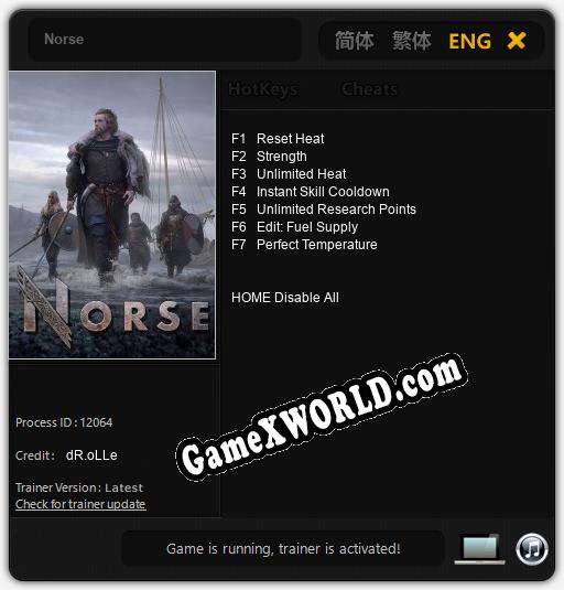 Norse: Трейнер +7 [v1.2]
