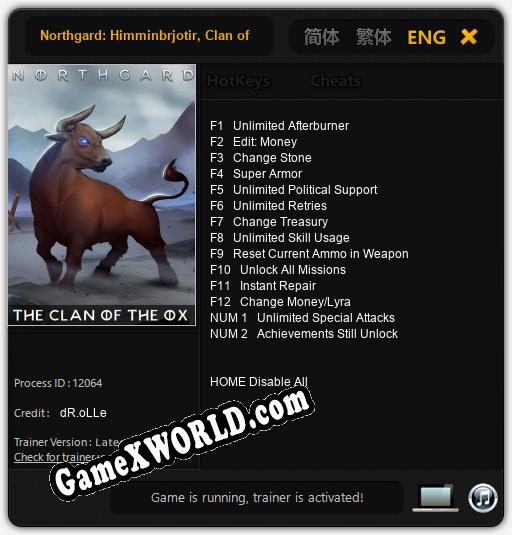 Northgard: Himminbrjotir, Clan of the Ox: Читы, Трейнер +14 [dR.oLLe]