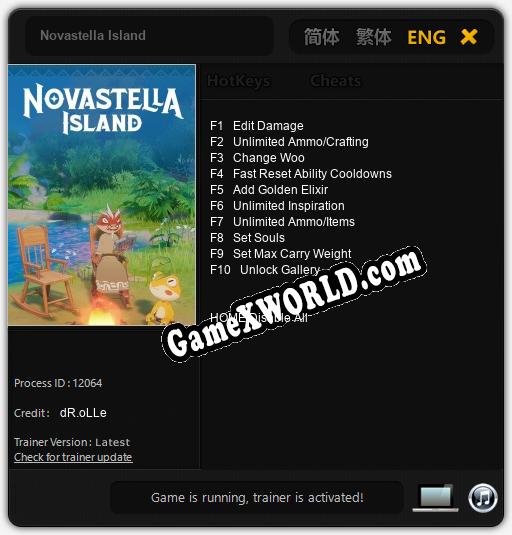 Novastella Island: Трейнер +10 [v1.7]