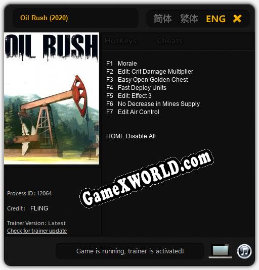 Oil Rush (2020): ТРЕЙНЕР И ЧИТЫ (V1.0.55)
