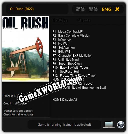 Oil Rush (2022): Читы, Трейнер +15 [dR.oLLe]